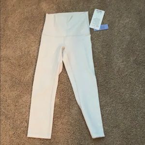 Cream workout leggings